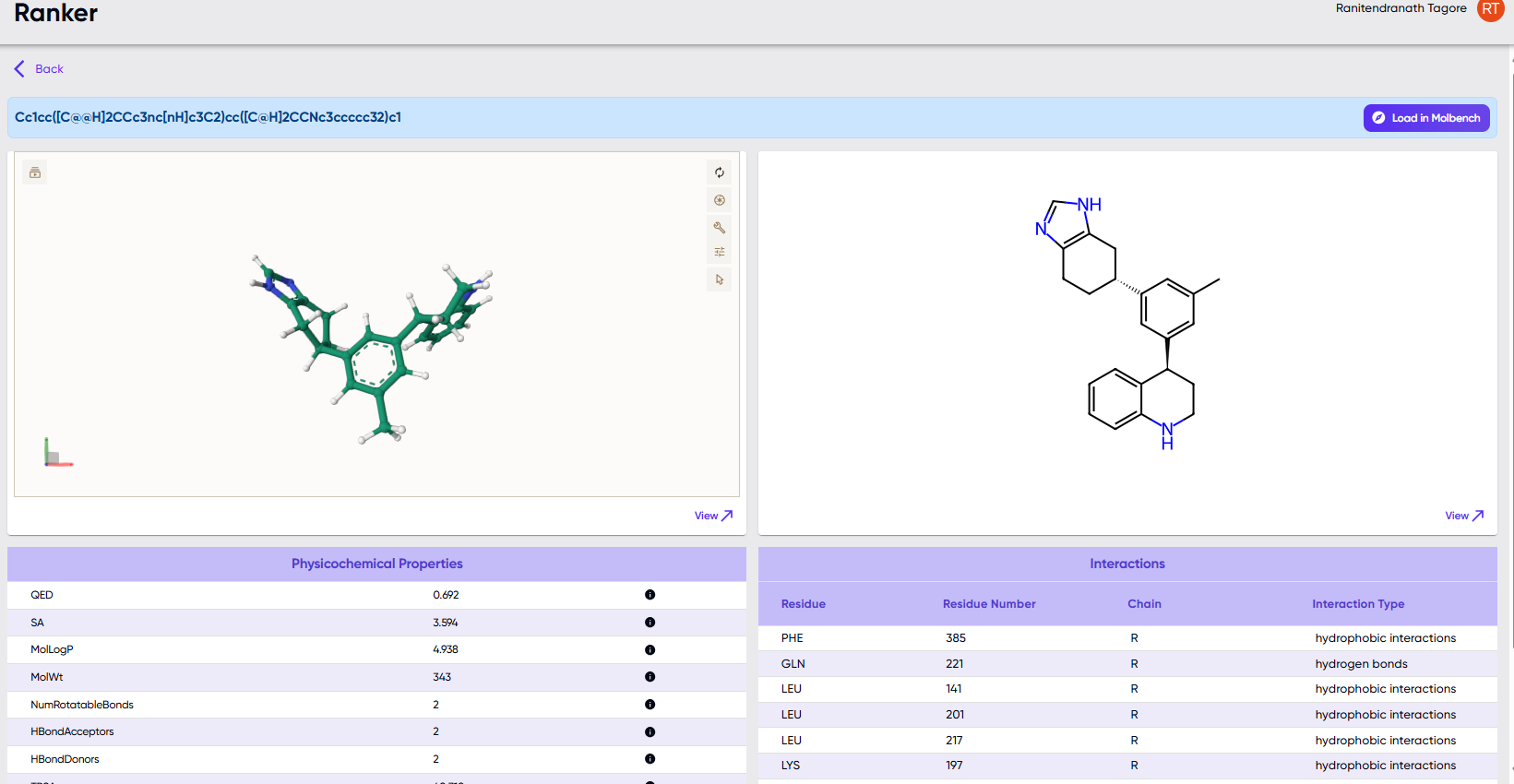 MoleculeGEN Ranker Visualize Image